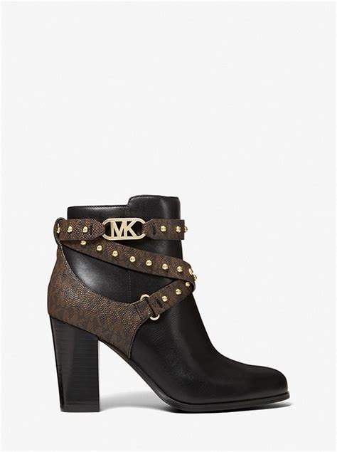 michael kors kincaid boots|Kincaid Studded Logo Trim Ankle Boot .